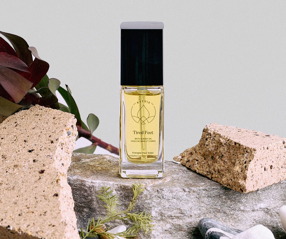 Tired Feet bath and body oil by Kyphie